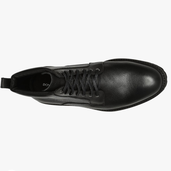 NEW NWOB Donald J Pliner James black tumbled leather lace up boot size 9 - Picture 7 of 10